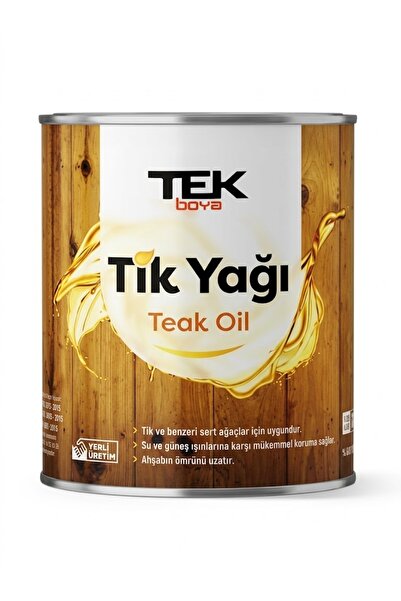TEK BOYA Tik Yağı (Ahşaplara Özel Koruyucu Yağ)