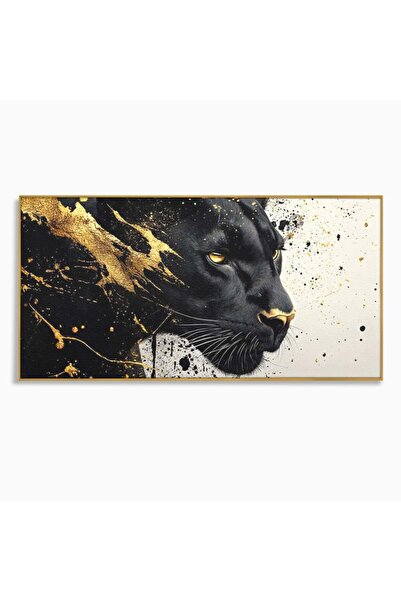 Luxcanva Tablou Canvas Aur din Umbra 140x70 cm cu Rama Auriu Aur din Umbra Pa...