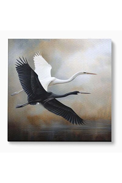 Luxcanva Tablou Canvas Tandem in Infinit 90x90 cm pe Sasiu Lemn Tandem in Inf...