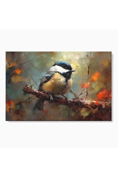 Luxcanva Tablou Canvas Toamna pe Crenguta 100x70 cm pe Sasiu Lemn Toamna pe C...