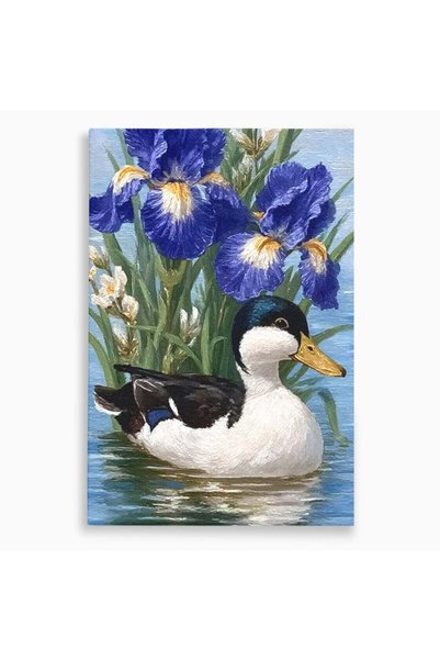 Luxcanva Tablou Canvas Coroana de Iris 40x60 cm pe Sasiu Lemn Coroana de Iris...