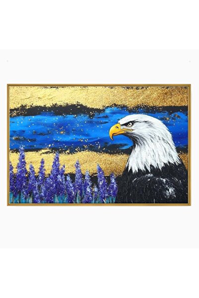Luxcanva Tablou Canvas Popas in Lavanda 150x100 cm cu Rama Auriu Popas in Lav...
