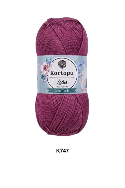 hobi dünyası evim 1 Piece Kartopu Lotus 100 Grams 350 Yards Microfiber Anti-P...