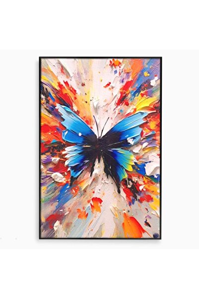 Luxcanva Tablou Canvas Zbor printre Nuante 40x60 cm cu Rama Negru Zbor printr...