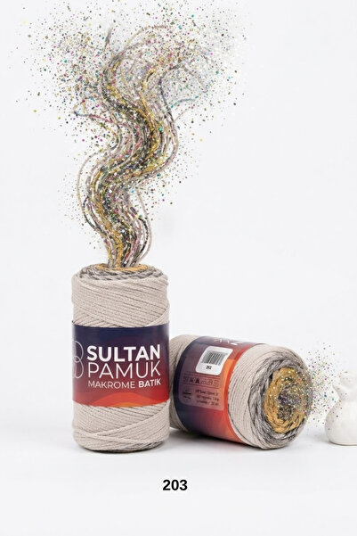 hobi dünyası evim 1 Piece Sultan Cotton Macrame Batik Hand Knitting Thread 25...