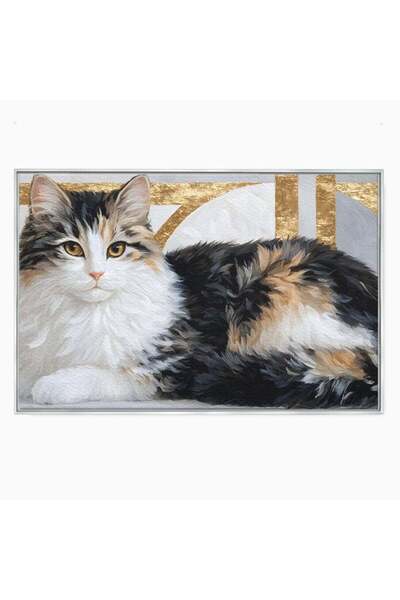 Luxcanva Tablou Canvas Blanita Regala 70x50 cm cu Rama Argintiu Blanita Regal...
