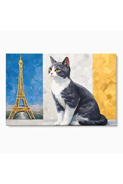Luxcanva Tablou Canvas Ecou Parizian 70x50 cm pe Sasiu Lemn Ecou Parizian Pan...