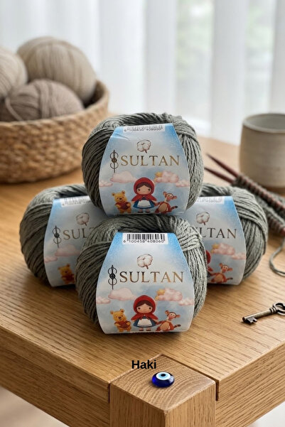 hobi dünyası evim 3 Pieces Sultan Amigurumi Knitting Yarn Toy 50 Grams 150 Me...