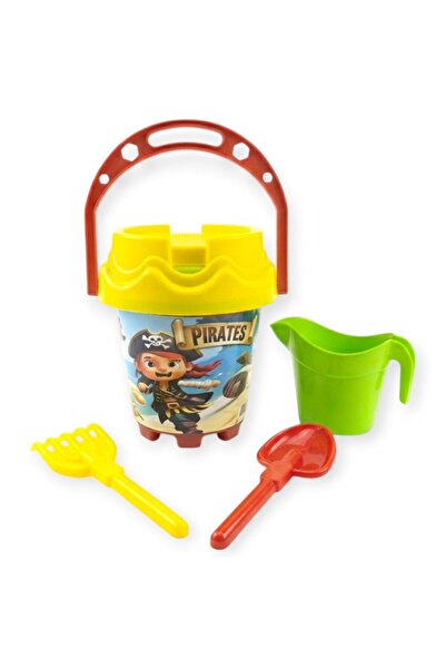 Lisinya Patterned Round Bucket Beach Set - Caribbean Model (Lisinya)