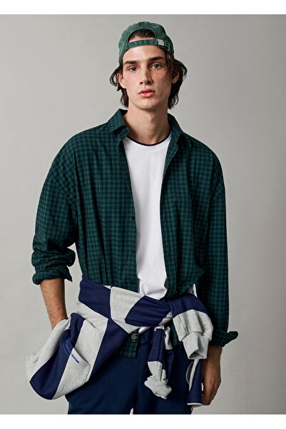 Mavi Plaid Oversized (Wide Cut) 100% Cotton Men's Shirt.