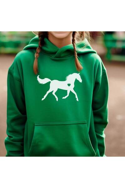 ZEMLİYA Modexa Unisex Hoody Green Streetwear Oversize Hooded Casual Cotton Sw...