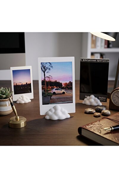 IL-HANST 3'lü Set Bulut Tasarım Instax Mini Fotoğraf Tutucu & Masaüstü Dekoru
