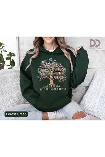 ZEMLİYA Modexa Unisex Hoody Green Relaxed Fit Hooded Kangaroo Pocket Thick Sw...
