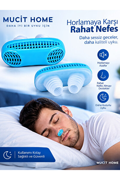 mucit home Silikon Burun Rahatlatıcı Tıkanıklık Giderici Horlama Önleyici Engelleyici Burun Klipsi