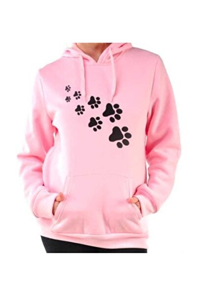 classy moda Unisex Pink Loose Fit Hooded Sweatshirt with Inner Pockets, Warm ...