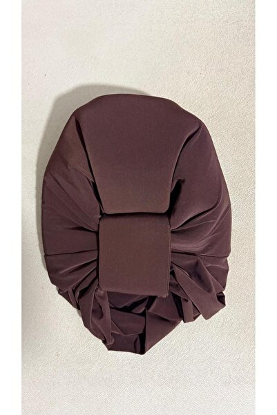 NpyBone Tekstil Dolgulu Acı Kahve Drape Dış Bone