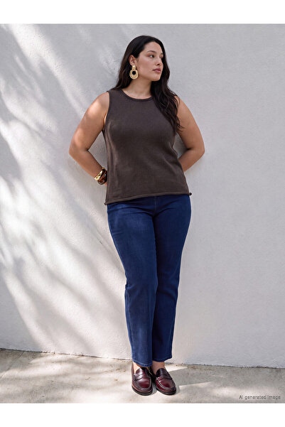 LC Waikiki Plus Size Straight Fit Women's Jeans