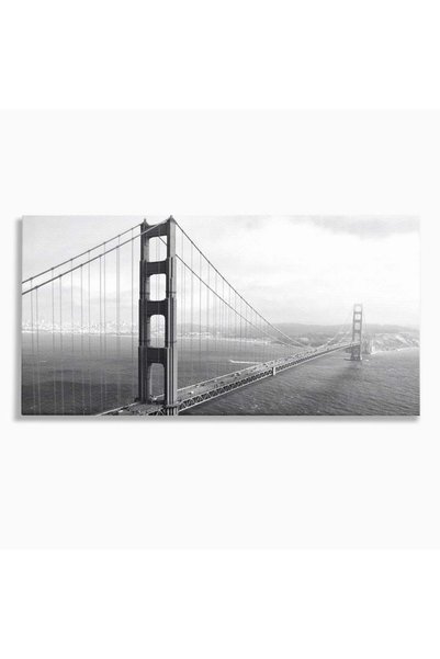 Luxcanva Tablou Canvas Podul dintre Doua Lumi 140x70 cm pe Sasiu Lemn Podul d...