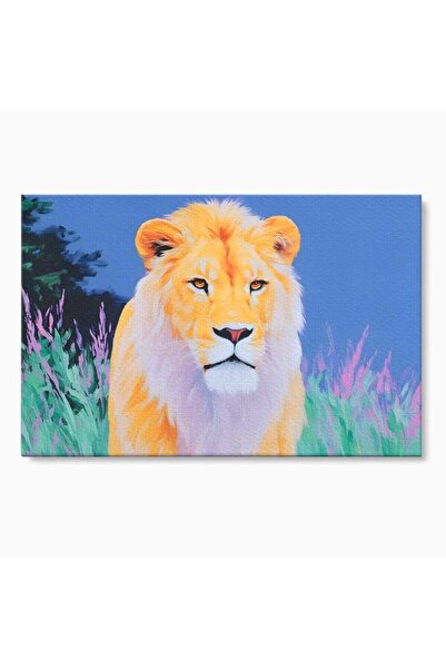 Luxcanva Tablou Canvas Savana Pastelata 70x50 cm pe Sasiu Lemn Savana Pastela...