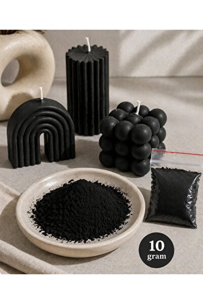 DOĞAN MUM Mum boyası siyah renk 10 gram mum boyası