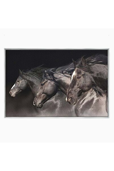 Luxcanva Tablou Canvas Tropotul Furtunii 150x100 cm cu Rama Argintiu Tropotul...