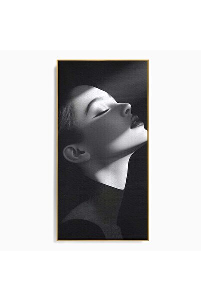 Luxcanva Tablou Canvas Lumina Divina 70x140 cm cu Rama Auriu Lumina Divina Re...
