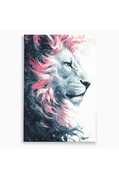 Luxcanva Tablou Canvas Amurg Regal 50x70 cm pe Sasiu Lemn Amurg Regal Roz Gra...