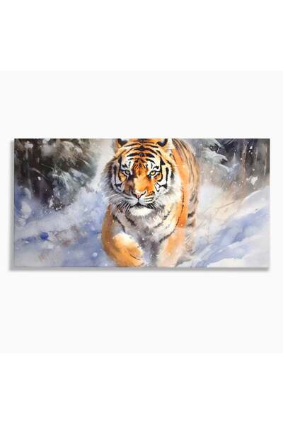 Luxcanva Tablou Canvas Regele Furtunii de Zapada 140x70 cm pe Sasiu Lemn Rege...