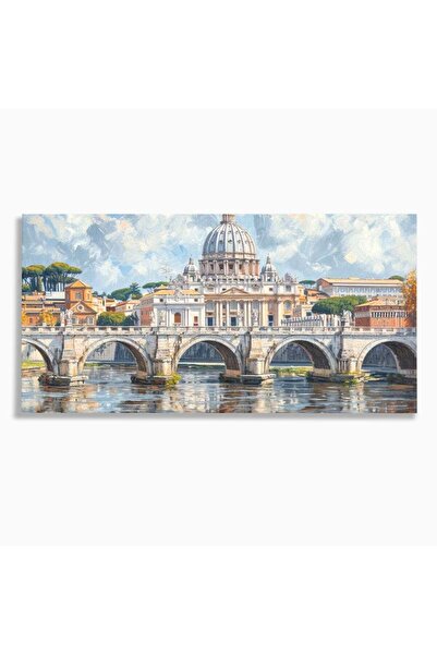 Luxcanva Tablou Canvas Calea spre Vatican 120x60 cm pe Sasiu Lemn Calea spre ...