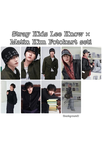 Sntay Stray Kids Lee Know × Matin Kim Fotokart seti