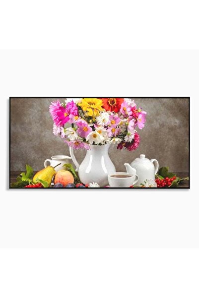 Luxcanva Tablou Canvas Masa cu Parfum Dulce 120x60 cm cu Rama Negru Masa cu P...