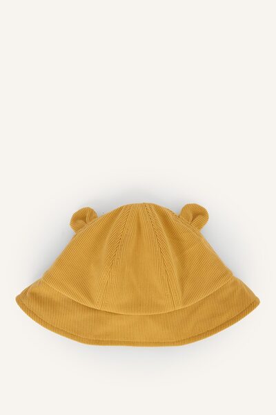 DeFacto Ear Detailed Embroidered Corduroy Bucket Hat for Baby Boy H7333A526Wn