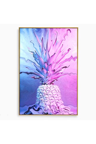 Luxcanva Tablou Canvas Furtuna Exotica 50x70 cm cu Rama Auriu Furtuna Exotica...