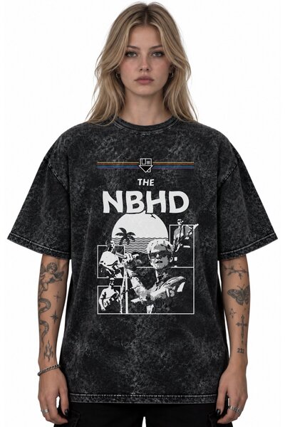 SEVBANO The Neighbourhood Rock Metal Music Band Printed Unisex Oversize Vinta...