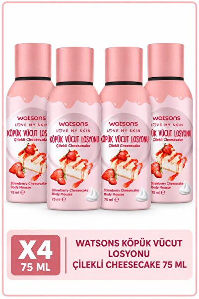 Watsons Çilekli Köpük Losyon 75 ml * 4