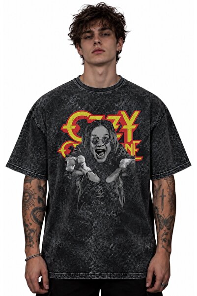 SEVBANO Ozzy Osbourne Rock Metal Singer Printed Unisex Oversize Vintage Washe...