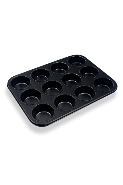 OEM Tava Copt Neaderenta Metalica Muffins / Cupcakes 35x26.5x2.8 (12 forme)