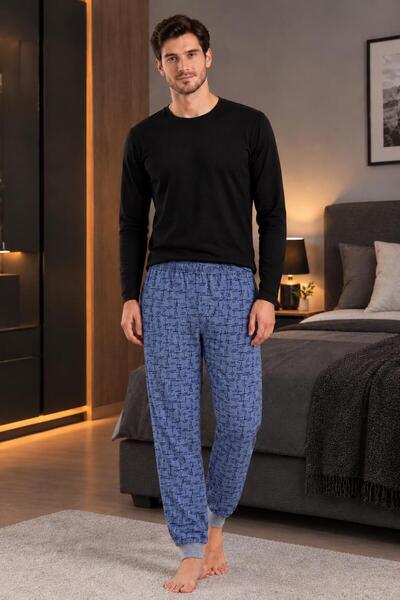 Pi Giyim Men's Winter Pajamas Raised Comfortable Soft Mesh Thick Underwear Sl...