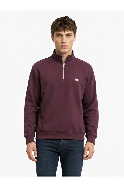 Loft سويت شيرت رجالي باللون الأرجواني Lf 2043726 Dark Navy M Sws