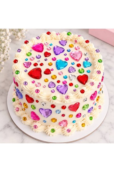 EMKSHOP Rhinestone Renkli Kristal Taş Sticker Seti