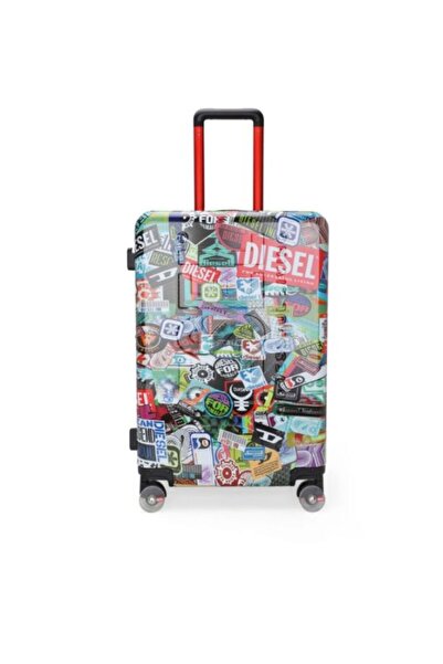Diesel ÇOK RENKLİ UNISEX PC PRINTED TROLLEY - STICKERS ORTA VALİZ