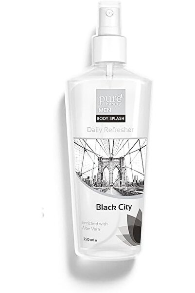 PINK BY PURE BEAUTY Pure Beauty Black City Body Splash for Men, 250 ml