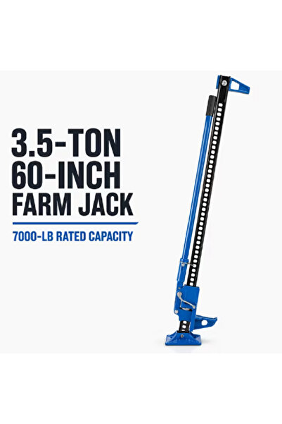 Generic Brand 3.5 Ton 60-Inch Mechanical Farm Jack, Heavy-Duty Steel High Lif...