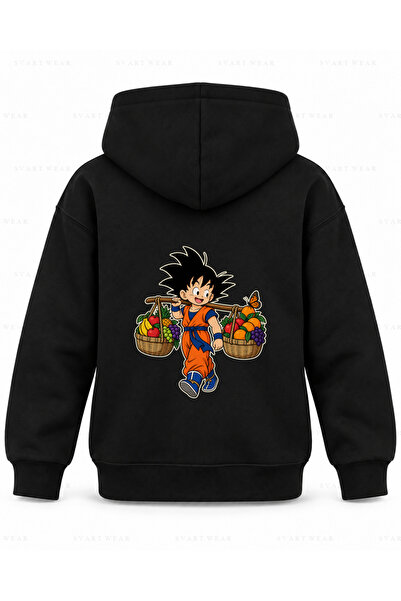 SVART WEAR Φούτερ με κουκούλα για παιδιά με στάμπα Dragon Ball Basket Trainin...