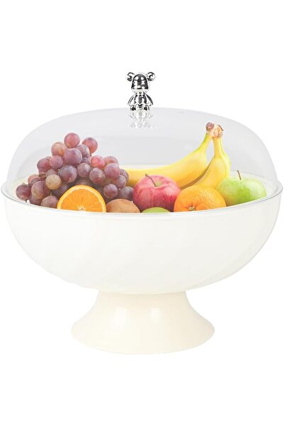 NALACAL Fruit Bowl for Kitchen Countertop, Clear Fruit Basket Fruit Bowls wit...