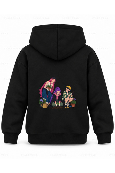 SVART WEAR KPop Demon Hunters Seedling Friends majica sa kapuljačom za decu, ...