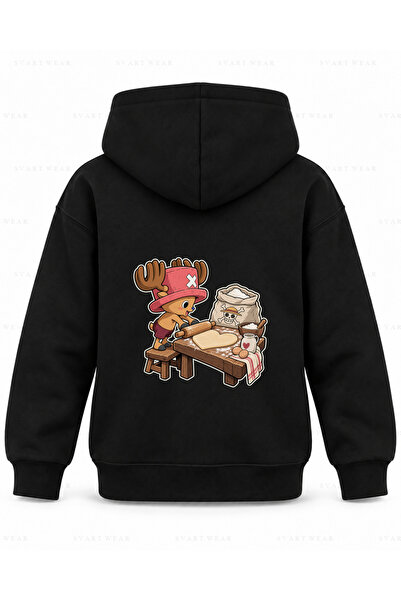 SVART WEAR One Piece Little Dough Master, crna dečja majica sa kapuljačom