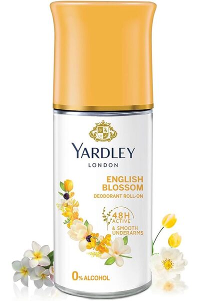 YARDLEY English Blossom Roll On, Anti-Perspirant, Floral Fresh Fragrance, All...