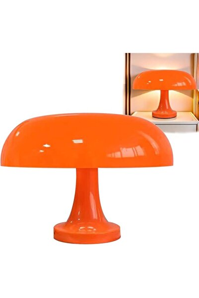 Generic Mushroom Table Lamp – LED Night Light, Mushroom Shape(Orange plug-in)
