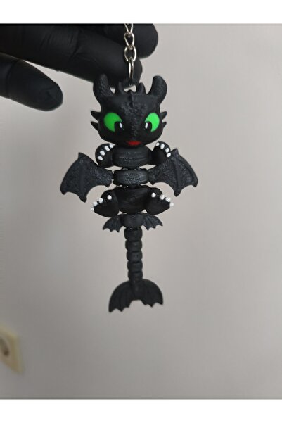 FigürSekiz Dişsiz Toothless Eklemli Anahtarlık Figürü 10 CM